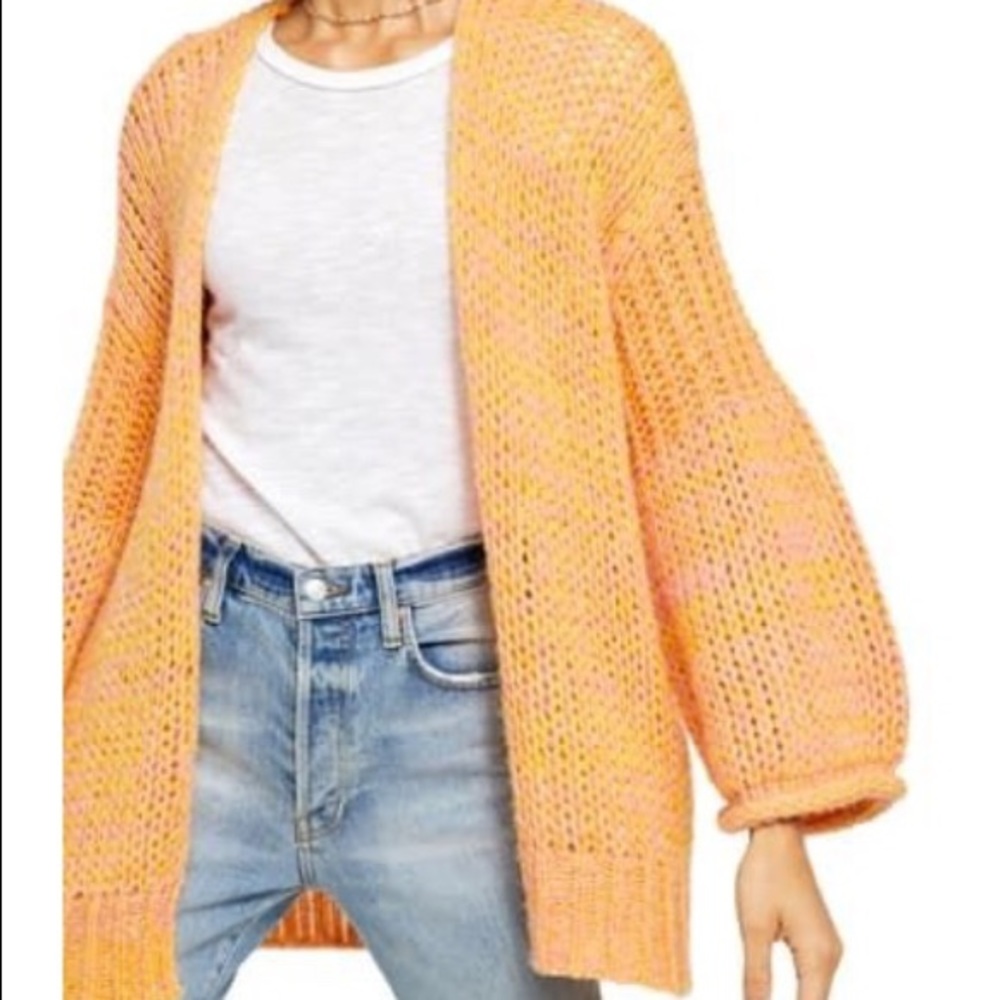 Free People Hometown Cardigan Sugar Candy Combo S